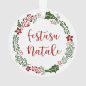 Monégasque Merry Kerstmis, Festusu Natale Ornament (achterkant)