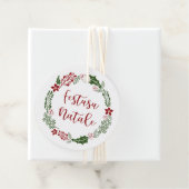 Monégasque Monaco Merry Kerstmis, aangepast Bedankjes Labels (In situ)