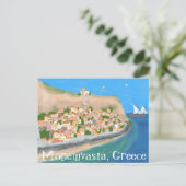 MONEMVASIA GRIEKENLAND Art Travel Briefkaart (Staand voorkant)