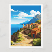 Monemvasia Griekenland Reizen Illustratie Briefkaart (Voorkant)