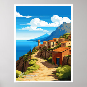 Monemvasia Griekenland Reizen Illustratie Poster