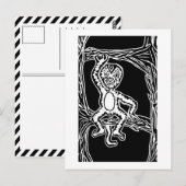 monenhoutbewerking briefkaart (Voorkant / Achterkant)