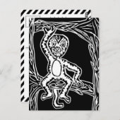 monenhoutbewerking briefkaart (Voorkant / Achterkant)