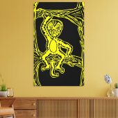 monenhoutbewerking canvas afdruk (Insitu (Woonkamer))