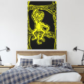 monenhoutbewerking canvas afdruk (Insitu (Slaapkamer))