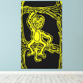 monenhoutbewerking canvas afdruk (Insitu (Houten vloer))