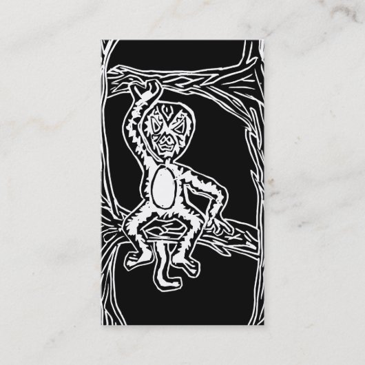 monenhoutbewerking visitekaartje (Voorkant)