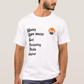 monero-acrostichon t-shirt (Voorkant)