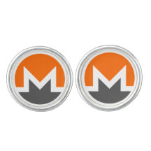 monero-cufflinks, verzilverd