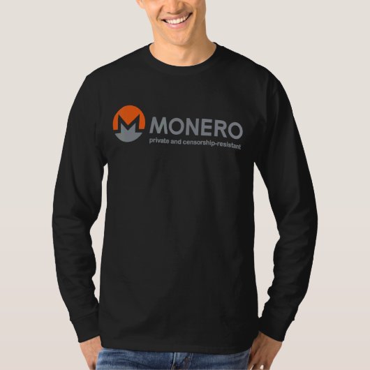Monero Private en censuur resistent T-shirt (Voorkant)