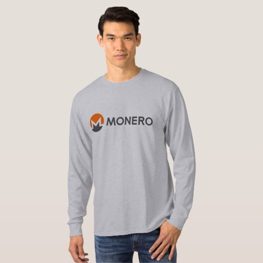 Monero (XMR) Coin Long Sleeve T-shirt (Voorkant volledig)