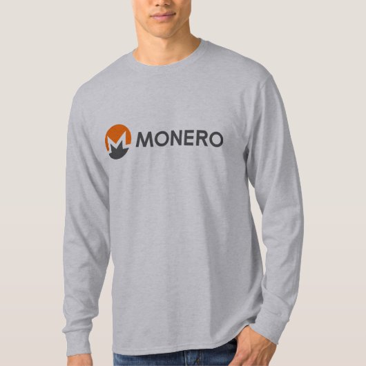 Monero (XMR) Coin Long Sleeve T-shirt (Voorkant)
