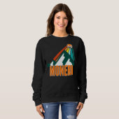 Monero XMR Crypto Mountain Sun Rays Cryptocurrency Trui (Voorkant volledig)