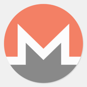 Monero (xmr) ronde sticker