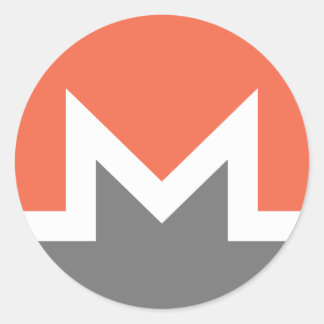 Monero (xmr) ronde sticker