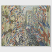 Monet 1878 The Rue Montorgueil in Parijs Cadeaupapier (Vlak)