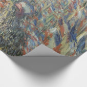 Monet 1878 The Rue Montorgueil in Parijs Cadeaupapier (Hoek)