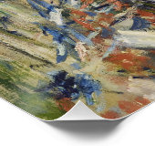 Monet 1878 The Rue Montorgueil in Parijs Perfect Poster (Hoek)