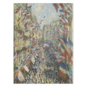Monet 1878 The Rue Montorgueil in Parijs Tafelkleed (Voorkant)