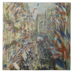 Monet 1878 The Rue Montorgueil in Parijs Tegeltje<br><div class="desc">Het verfraaien van dit product is een prachtige afdruk van "The Rue Montorgueil in Paris. Viering van 30 juni 1878" schilderij gemaakt door de Franse impressionistische schilder Claude Monet (1840 - 1926).</div>