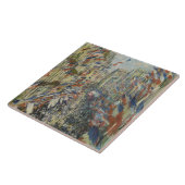 Monet 1878 The Rue Montorgueil in Parijs Tegeltje (Zijkant)