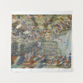 Monet 1878 The Rue Montorgueil in Parijs Wandkleed (Voorkant (horizontaal))