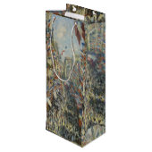 Monet 1878 The Rue Montorgueil in Parijs Wijn Cadeautas (Achterkant Gekanteld)