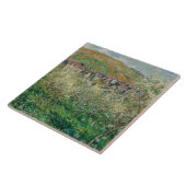 Monet 1879 bloeiende pruimelbomen Tegeltje (Zijkant)