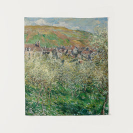  Monet 1879 bloeiende pruimelbomen Wandkleed