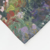 Monet 1887  Peony Garden Fleece Deken (Hoek)