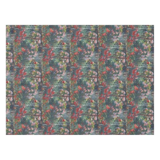 Monet 1887  Peony Garden Tafelkleed (Voorkant (Horizontaal))