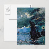 Monet A Seascape Shipping Briefkaart (Voorkant / Achterkant)