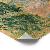 Monet - Aankomst bij Montegeron Poster (Hoek)