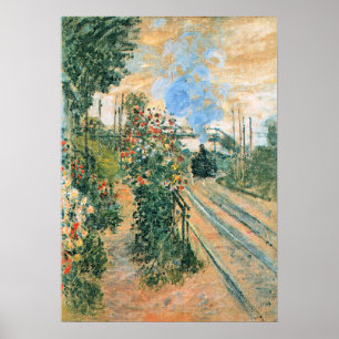 Monet - Aankomst bij Montegeron Poster