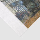 Monet - Aankomst van de Normandische treinontkoppe Tissuepapier (Detail)