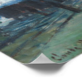 Monet - aankomst van de trein Normandië Poster (Hoek)