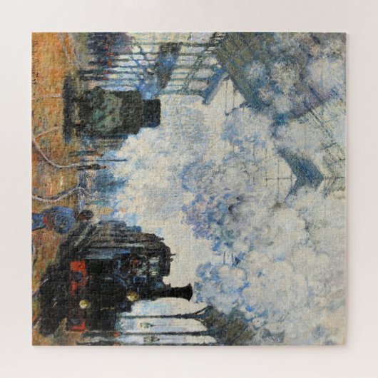 Monet - Aankomst van de trein Normandy Legpuzzel (Horizontaal)