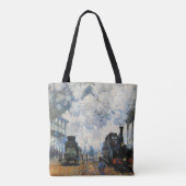 Monet - Aankomst van de trein Normandy Tote Bag (Achterkant)