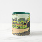 Monet - Adolphe Monet Lezen in de tuin Mok (Midden)