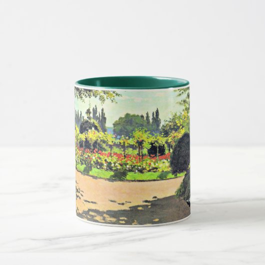 Monet - Adolphe Monet Lezen in de tuin Mok (Midden)