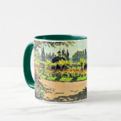 Monet - Adolphe Monet Lezen in de tuin Mok (Voorkant links)