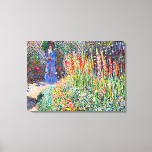 Monet - Afgeronde Bloemperk Canvas Afdruk