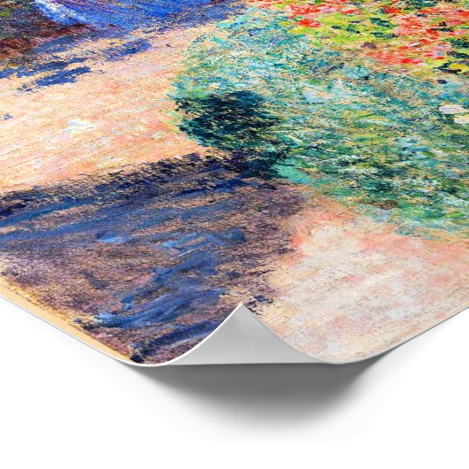 Monet - afgeronde ventilatorbedekking poster (Hoek)