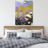 Monet - Agapanthus, 1914-1917 Canvas Afdruk (Insitu (Slaapkamer))
