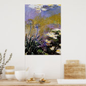 Monet - Agapanthus, fijne kunst, Poster (Keuken)