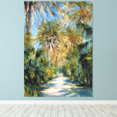 Monet - Algiers, de tuin van Essai Canvas Afdruk (Insitu (Houten vloer))