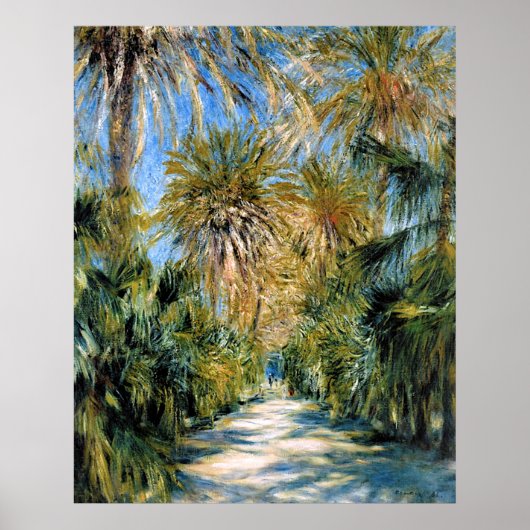Monet - Algiers, de tuin van Essai Poster (Voorkant)