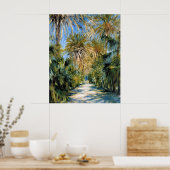 Monet - Algiers, de tuin van Essai Poster (Keuken)