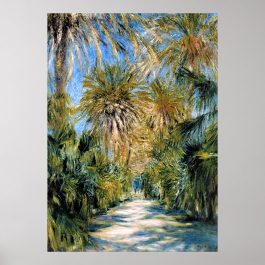 Monet - Algiers, de tuin van Essai Poster (Voorkant)