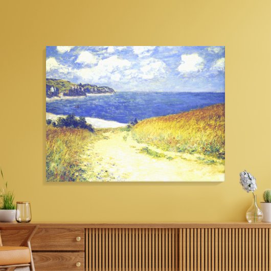 Monet - Alley Near Pourville Canvas Afdruk (Insitu (Woonkamer))